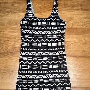 Billabong Black & White Geo Tank Dress